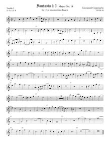 Partition viole de gambe aigue 2, Fantasia pour 5 violes de gambe, RC 67