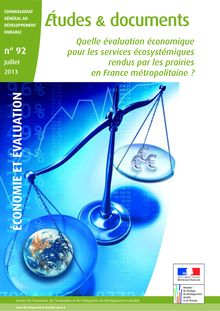 Quelle évaluation économique pour les services écosystémiques rendus par les prairies en France métropolitaine ?