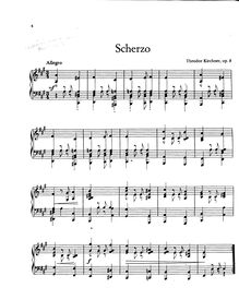 Partition complète, Scherzo No.1, Kirchner, Theodor