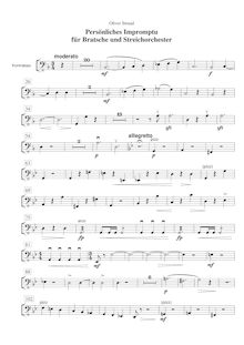 Partition Doublebasses, Persönliches Impromptu für Bratsche und Streichorchester