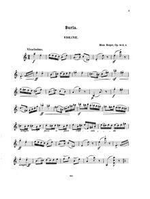 Partition , Burla - partition de violon,  pour violon et Piano, Op.79d