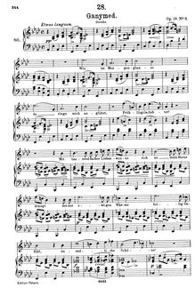 Partition complète (filter), Ganymed, D.544 (Op.19 No.3)