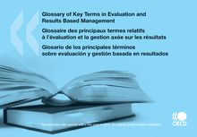 Glossary of key terms in evaluation and results based management