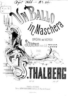Partition complète, Fantasia on Verdi s  Un Ballo en Maschera , Op.81