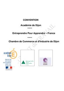 CONVENTION Académie de Dijon - Entreprendre Pour Apprendre ...