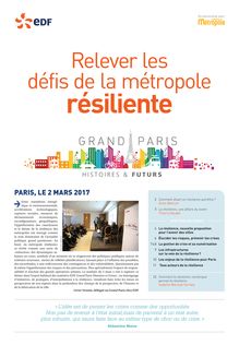 EDF Histoires & Futurs Relever les défis de la métropole résiliente