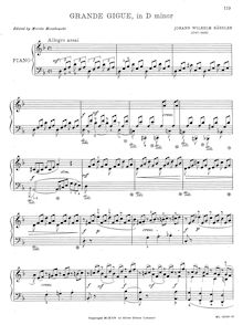 Partition complète, Grand Gigue en D minor, Op.31, D minor, Hässler, Johann Wilhelm