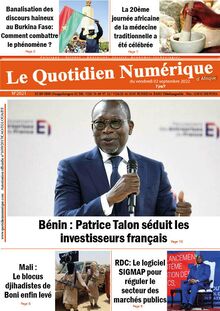 Le Quotidien Numérique d’Afrique n°2021 - du vendredi 02 septembre 2022