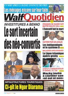 Walf Quotidien n°8854 - du jeudi 30 septembre 2021