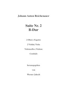 Partition complète, Ouverture- No.2 en B flat major, B flat, Reichenauer, Antonín