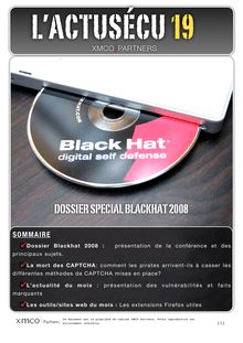 Dossier Blackhat 2008 Amsterdam et la mort du CAPTCHA