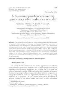 A Bayesian approach for constructing genetic maps when markers are miscoded