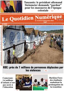 Le Quotidien Numérique d Afrique N 2309 - Du 03/11/2023