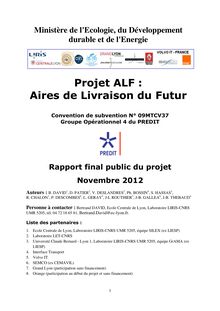 Projet ALF : Aires de livraison du futur. Rapport final public du projet. : rapport