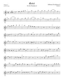 Partition ténor viole de gambe 2, octave aigu clef, en Nomines à 5