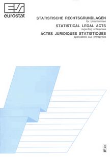 Statistical legal acts regarding enterprises