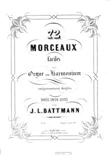 Partition Nos.13 to 24, 72 pièces pour orgue ou Harmonium, 72 Morceaux pour Orgue ou Harmonium