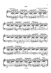 Partition No.8, Kleine Blumen, 12 easy, melodious pieces, Gurlitt, Cornelius