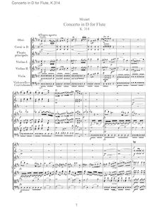 Partition complète, flûte Concerto, Flute Concerto No.2, D major