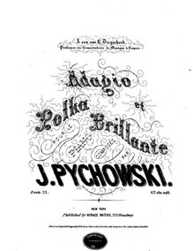 Partition complète, Adagio et polka brillante en E-flat major, Op.21