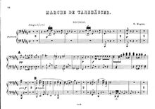 Partition Piano 2, Tannhäuser, Tannhäuser und der Sängerkrieg auf Wartburg par Composer