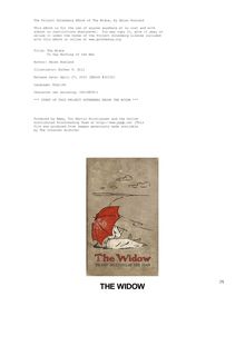 The Widow - To Say Nothing of the Man