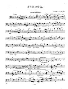 Partition de violoncelle, violoncelle Sonata No.2, Sonata No.2, Op.89 (in D major)