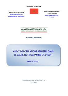 Rapport d audit 2007 CN 06 octobre 08