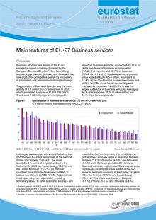 Main features of EU-27 business services
