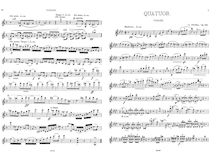 Partition complète et parties, Piano quatuor, Op.119, F minor