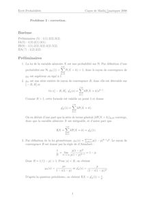 Ecrit Probabilites Capes de Mathı¿12matiques