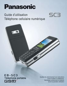 Notice Téléphone portable Panasonic Global  SC3