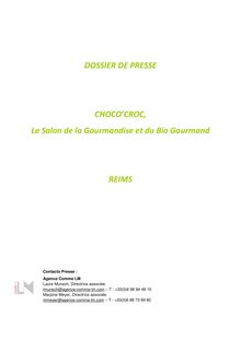 DOSSIER DE PRESSE - Chococroc Reims