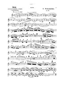 Partition flûte , partie, Trio en D minor pour flûte, violoncelle et Piano, Op.97
