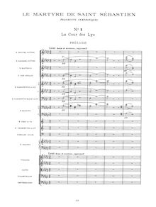 Partition Fragments Symphoniques, Le martyre de Saint Sébastien