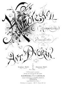 Partition complète Humoresques par Antonín Dvořák