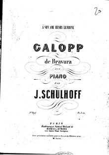 Partition Complete piece, Galopp de Bravura, Op.17, Galop di Bravura