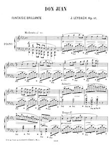 Partition complète, Fantaisie Brilliante on Mozart s  Don Juan , Op.81