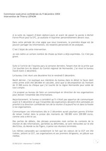 Intervention de Thierry Le Paon en Commission exécutive CGT du 09/12