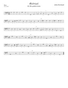 Partition viole de basse, Selected travaux, Dowland, John par John Dowland