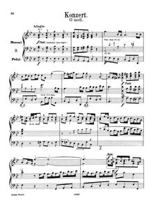 Partition Concerto No.3 en G minor, HWV 291, 6 orgue Concertos, HWV 289-294 (Op.4)