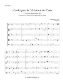 Partition complète (original clefs), Le bourgeois gentilhomme
