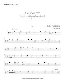 Partition Instrument III , partie, Terpsichore, Musarum Aoniarum