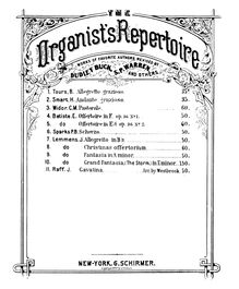 Partition orgue score, 6 Morceaux, Raff, Joachim