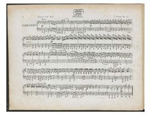 Partition complète, Concerto pour Piano 4 mains et orchestre, Op.153