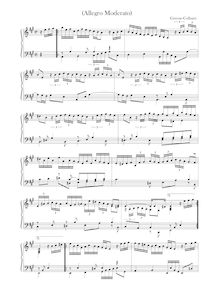 Partition complète, Allegro Moderato, A major, Greene, Maurice
