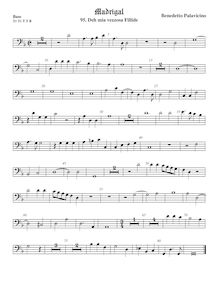 Partition viole de basse, Madrigali a 5 voci, Libro 3, Pallavicino, Benedetto par Benedetto Pallavicino