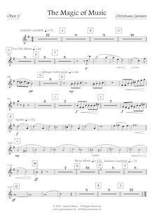 Partition hautbois 2, pour Magic of Music, Janssen, Christiaan