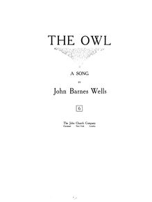 Partition complète, pour Owl, B♭ major, Wells, Jack
