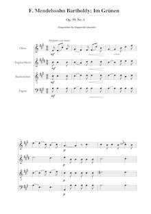 Partition , Im Grünen - Score et parties, 6 chansons im Freien zu singen, Op.59